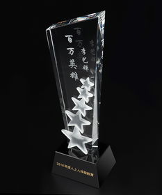 專業(yè)企業(yè)紀(jì)念品定制 廣州精興工藝品水晶獎杯刻字服務(wù)